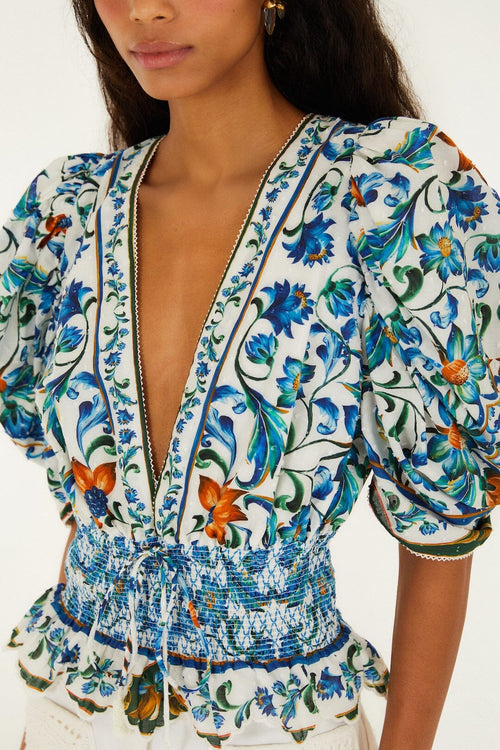 Farm rio - Flora tile bluse